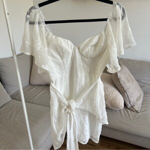 SELFIE LESLIE SMALL WHITE DRESS